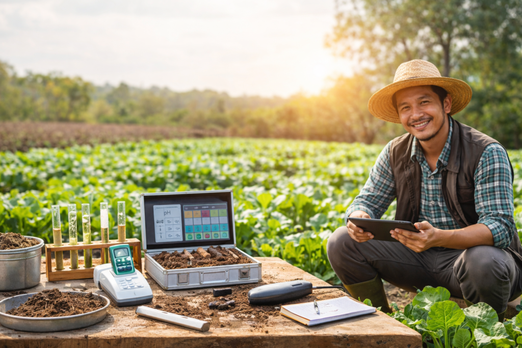 Agricultural soil testing services in Bangalore analyzing soil nutrients and fertility